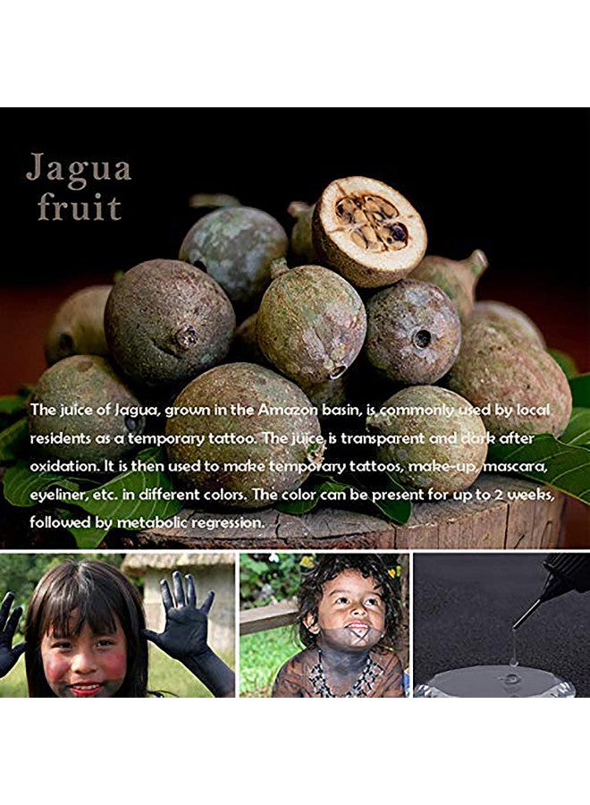 Yomagine Temporary Tattoos Ink, Semi Permanent Tattoos, DIY Fake Freckles Temporary Tattoos for Women Men Kids,Summer Trend Freehand Ink with 78 Pcs Free Tattoo Stencils,Jagua Gel - Full Kit 5 Bottles - Image 5