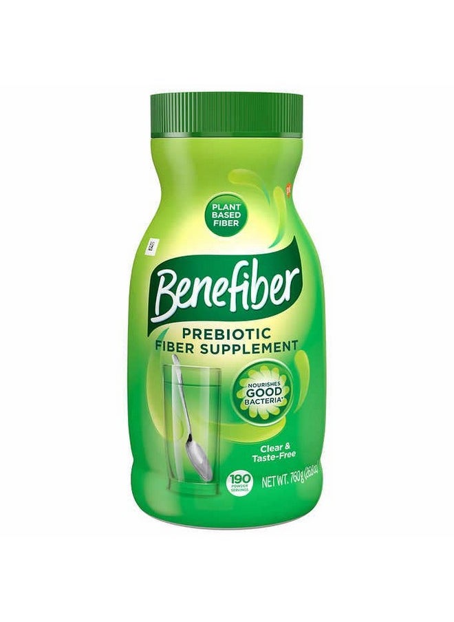 Benefiber - Fiber Supplement Powder 190 Servings Sugar Free Grit Free 722 Grams (25.5 Oz.) - Image 1