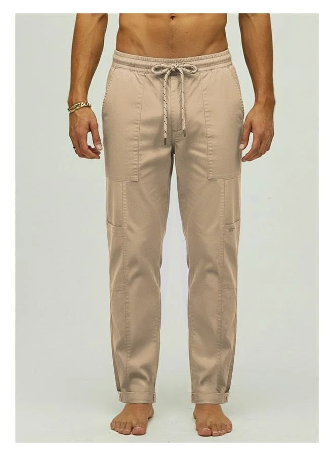 Bad Bear Vouvant Beige Men's Pants.