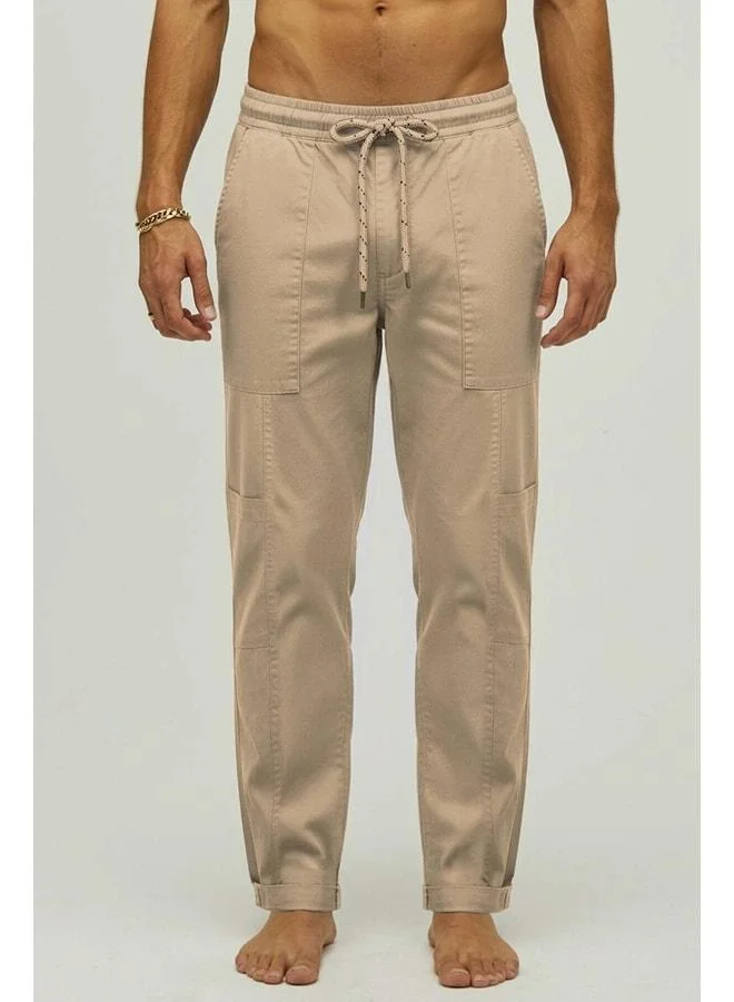 Bad Bear Vouvant Beige Men's Pants.