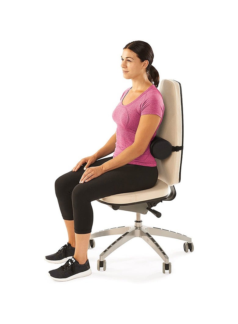 general Multi-functional lumbar support with adjustable cylindrical pillow small cylindrical lumbar cushion suitable for office chairs and car seats - Image 2