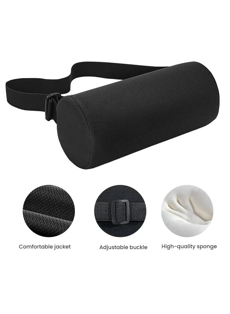 general Multi-functional lumbar support with adjustable cylindrical pillow small cylindrical lumbar cushion suitable for office chairs and car seats - Image 3