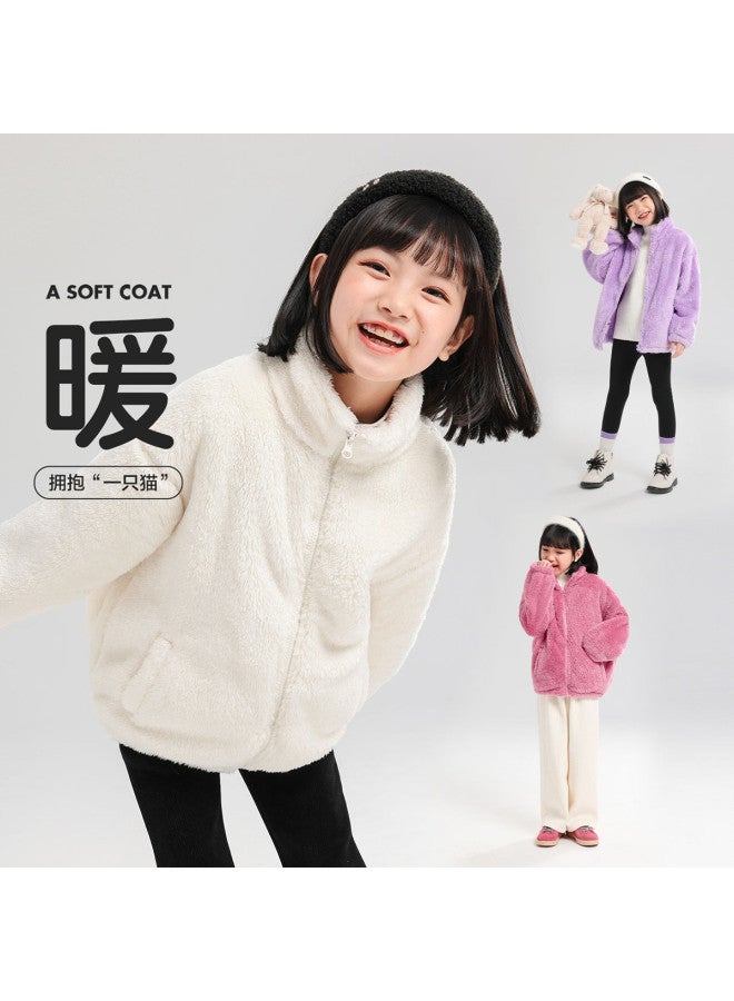 Zuoxi جاكيت بنات ربيعي للأطفال ملابس خارجية ناعمة وعصرية معطف قطن عصري للفتيات الكبار - Image 2