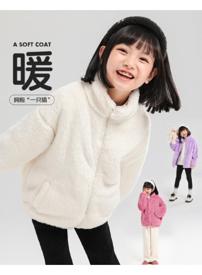Zuoxi جاكيت بنات ربيعي للأطفال ملابس خارجية ناعمة وعصرية معطف قطن عصري للفتيات الكبار - Image 1