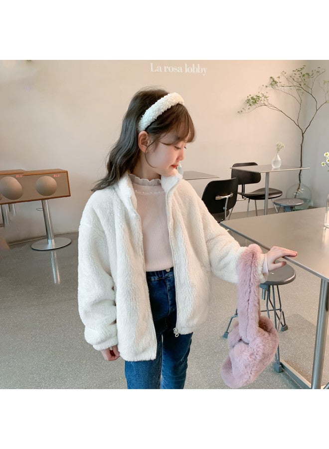 Zuoxi جاكيت بنات ربيعي للأطفال ملابس خارجية ناعمة وعصرية معطف قطن عصري للفتيات الكبار - Image 4