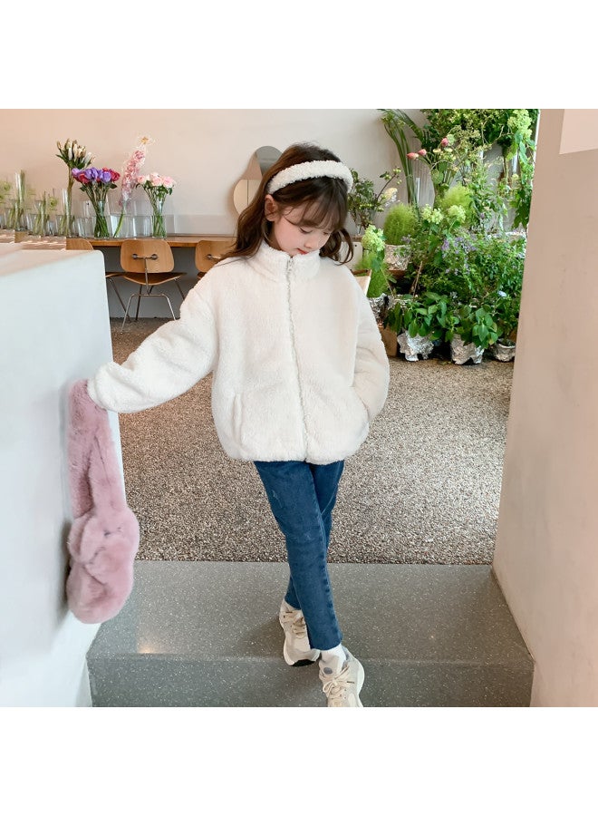 Zuoxi جاكيت بنات ربيعي للأطفال ملابس خارجية ناعمة وعصرية معطف قطن عصري للفتيات الكبار - Image 5