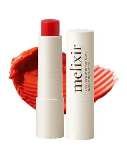 Melixir Vegan Lip Butter (12 Colors), Hydrating Tinted Lip Balm Stick, Bee-Free, Petrolatum-Free, Plant-Based, Moisturizes Dry & Chapped Lips With Shea Butter, Sheer, Natural Finish - #08 Havana - Image 1
