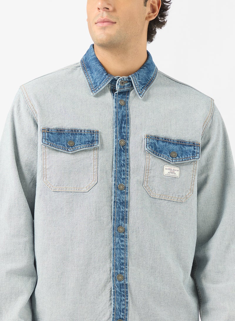 GUESS Casual Regular Fit Over Shirt - Image 3