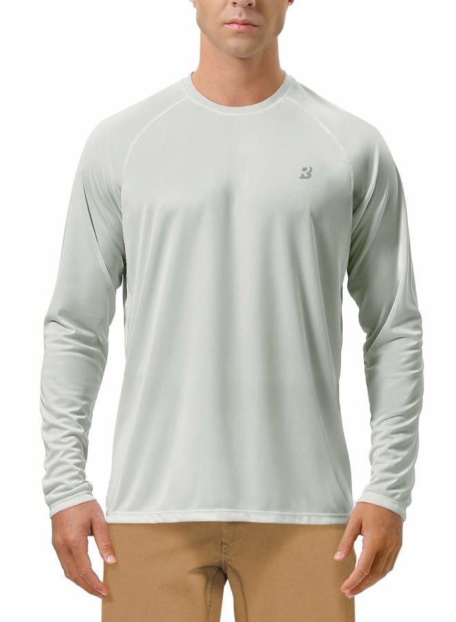 Roadbox Mens UPF 50+ UV Sun Protection Shirts Outdoor Long Sleeve Fishing Shirt for Hiking Swimming Rash Guard, M - Image 1