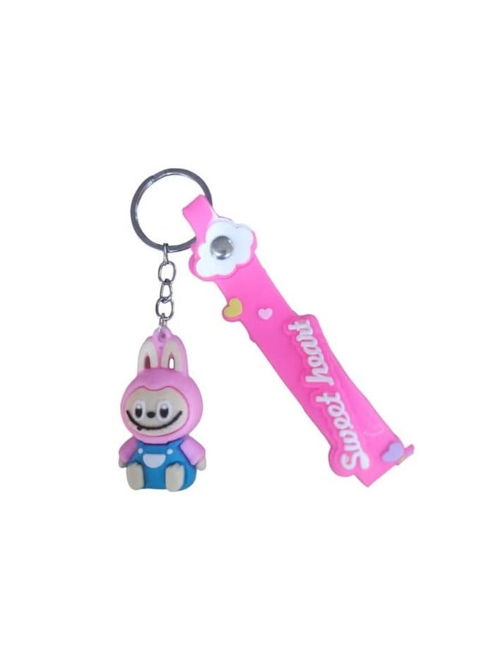 Generic Labobo Game Keychain, Cute 3D Plastic Keychain, Cartoon Design 