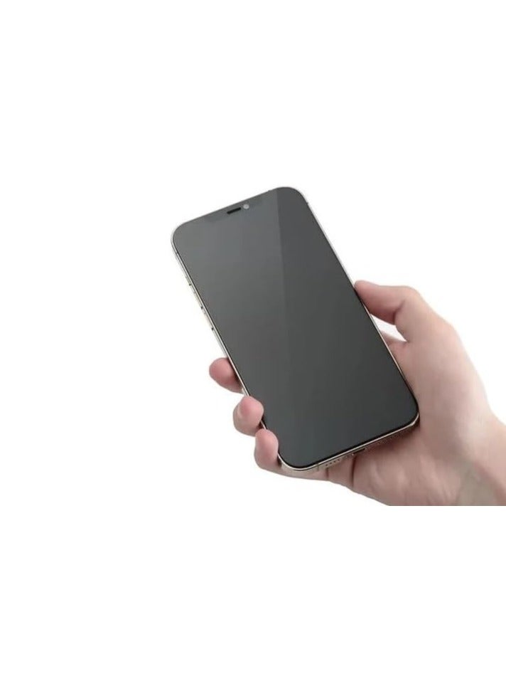 Muzz IPhone 16 Pro Edge to Edge Matte Privacy Tempered Glass 9H Anti-Shatter Anti-Scratch Anti-Glare Full Screen Coverage Face ID Compatible 2 Pack (iPhone 16 Pro) - Image 2