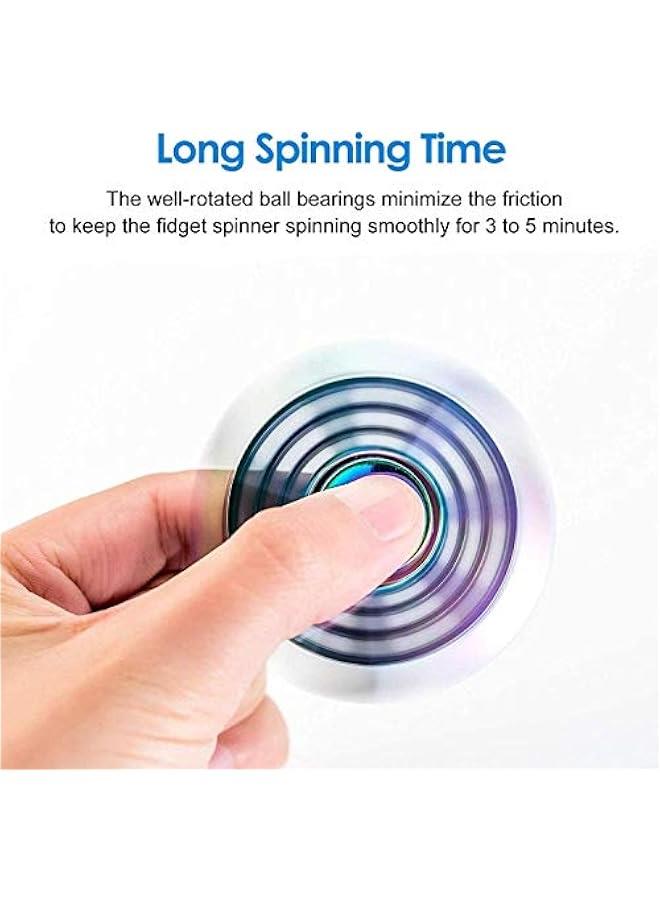 Phoenix Cool Fidget Hand Spinners Dragon Wing Finger Spinner Metal Focus Stainless Steel Fingertip Gyro Stress Relief Spiral Twister Toy Party Favors Birthday Gift for Kids Adults(Rainbow) - Image 4