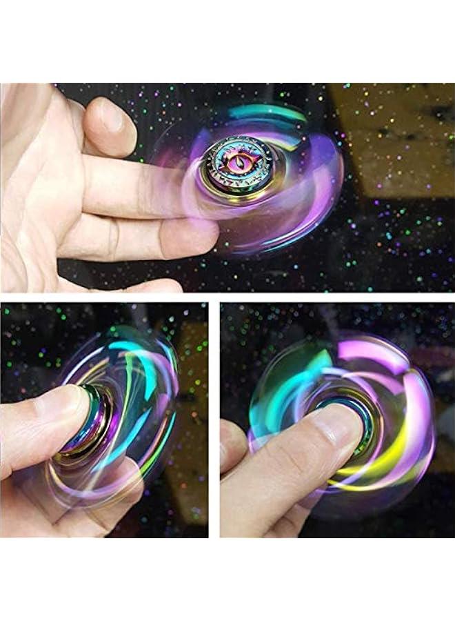 Phoenix Cool Fidget Hand Spinners Dragon Wing Finger Spinner Metal Focus Stainless Steel Fingertip Gyro Stress Relief Spiral Twister Toy Party Favors Birthday Gift for Kids Adults(Rainbow) - Image 3