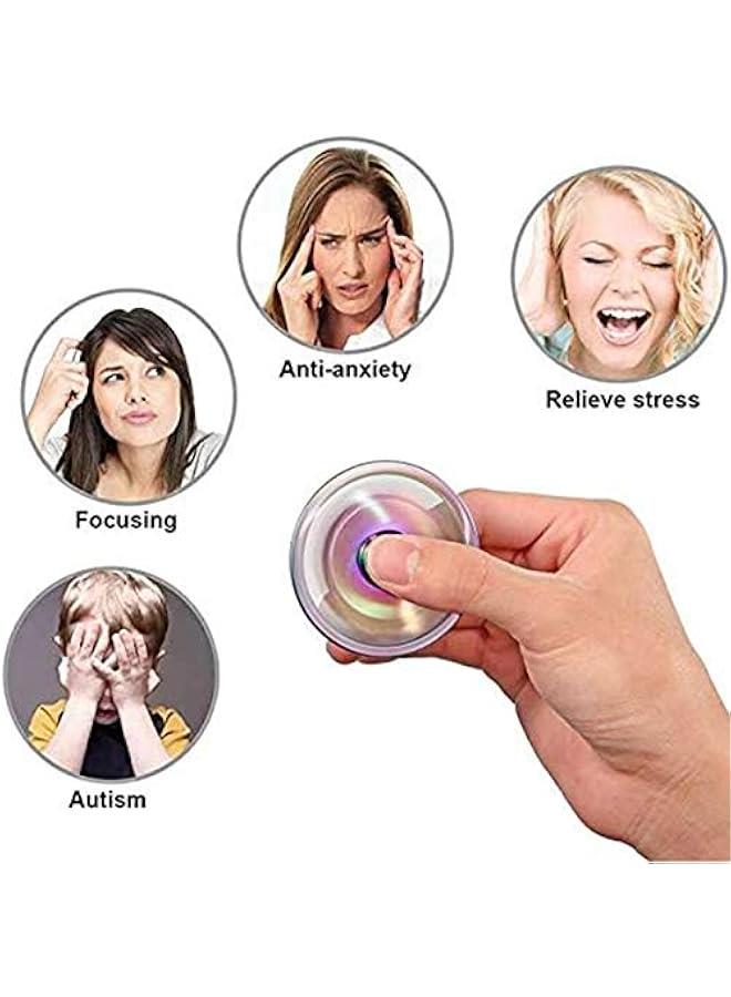Phoenix Cool Fidget Hand Spinners Dragon Wing Finger Spinner Metal Focus Stainless Steel Fingertip Gyro Stress Relief Spiral Twister Toy Party Favors Birthday Gift for Kids Adults(Rainbow) - Image 2