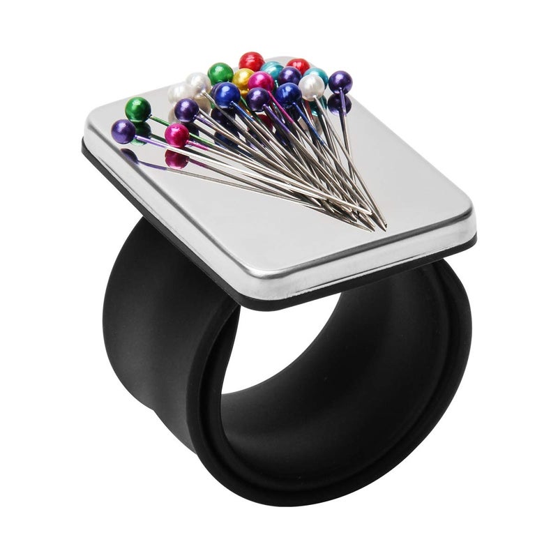 Coitak Magnetic Pin Holder Wrist Band Magnetic Wrist Sewing Pincushion with Wristband for Sewing 1 Replacement Wristband