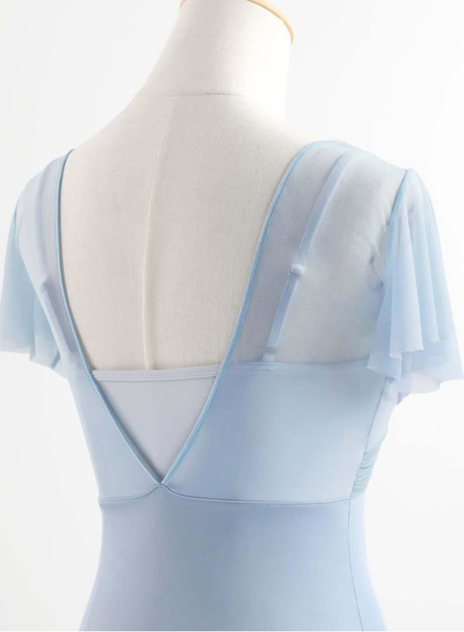 Daydance Green Dance Leotards for Women, Teen Girls, Lyrical Ballet Bodysuit with Adjustable Straps, Blue, S - Image 5