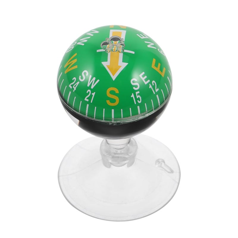 Suction Cup Dashboard Compass 38mm Plastic Green For Car Truck Boat Navigation - Image 2