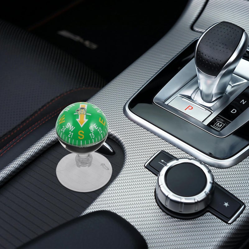 Suction Cup Dashboard Compass 38mm Plastic Green For Car Truck Boat Navigation - Image 5