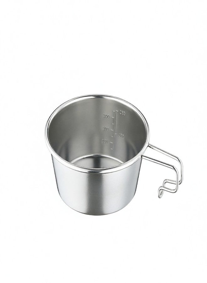 Campingmoon Stainless Steel Camping Sierra Cup Lightweight Compact Camping Pot Hiking Coffee Mug Bowl Cup - Image 4