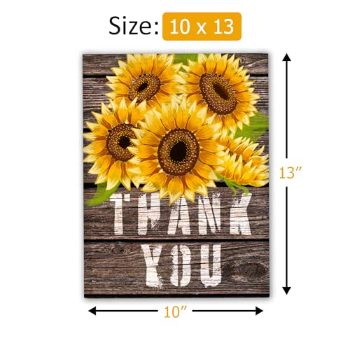 Pro Supply Global 10x13 (100) Sunflower Thank You Fall Designer Poly Mailers Waterproof Self Sealing Tear Resistant Polymailers Shipping Envelopes Premium Printed Bags For Small Businesses - Image 4