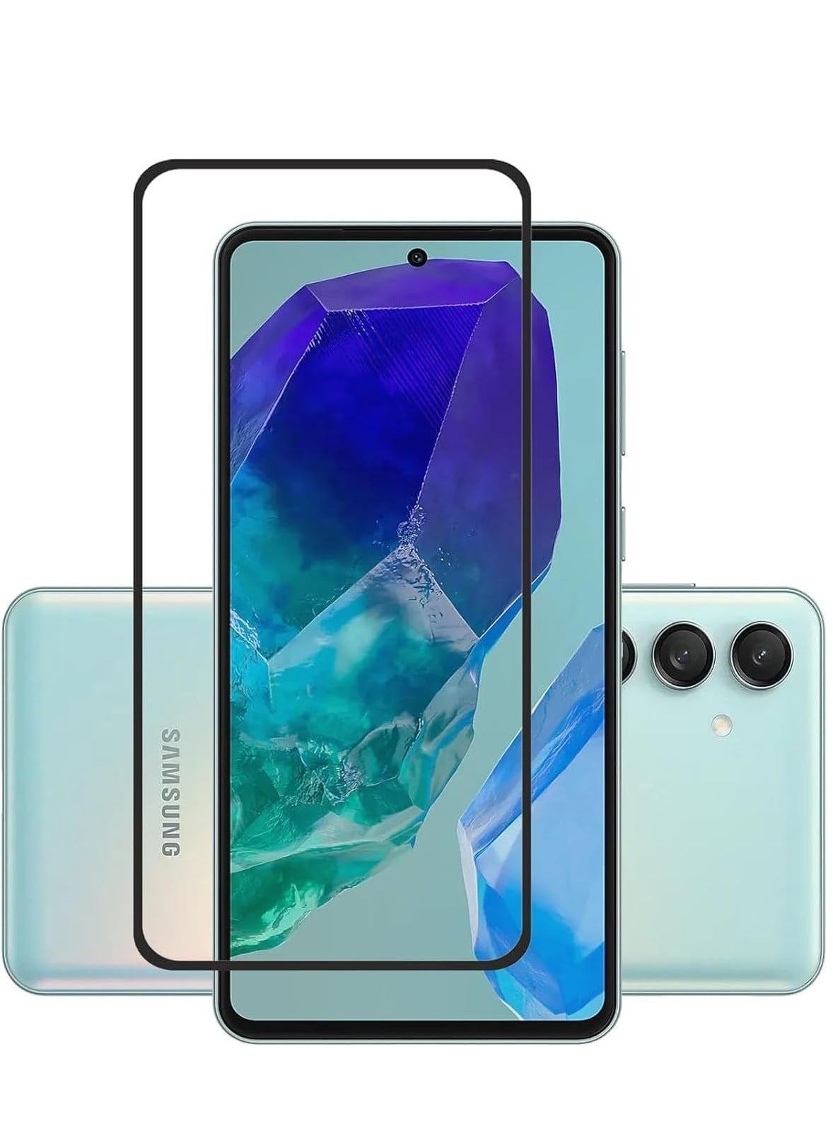 Screen Protector for Samsung Galaxy A55 and Samsung Galaxy A35 Tempered Glass Screen Shatterproof Anti Scratch Glass HD Clear compatible with Samsung Galaxy A55 and Samsung Galaxy A35