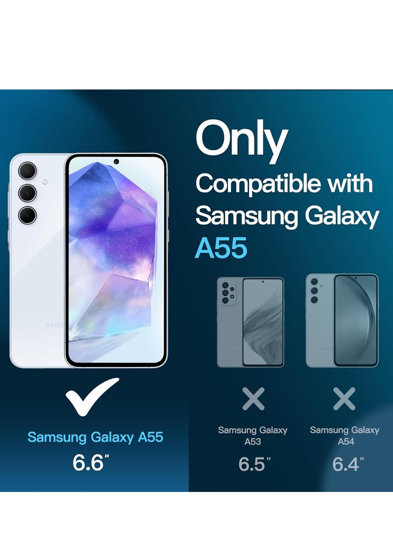 Denx Screen Protector for Samsung Galaxy A55 and Samsung Galaxy A35 Tempered Glass Screen Shatterproof Anti Scratch Glass HD Clear compatible with Samsung Galaxy A55 and Samsung Galaxy A35  - Image 3