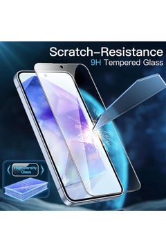 ماركة غير محددة واقي شاشة لهاتف Samsung Galaxy A55 وSamsung Galaxy A35 مصنوع من زجاج مقوى مقاوم للكسر ومضاد للخدش وشفاف عالي الدقة متوافق مع Samsung Galaxy A55 وSamsung Galaxy A35  - Image 5