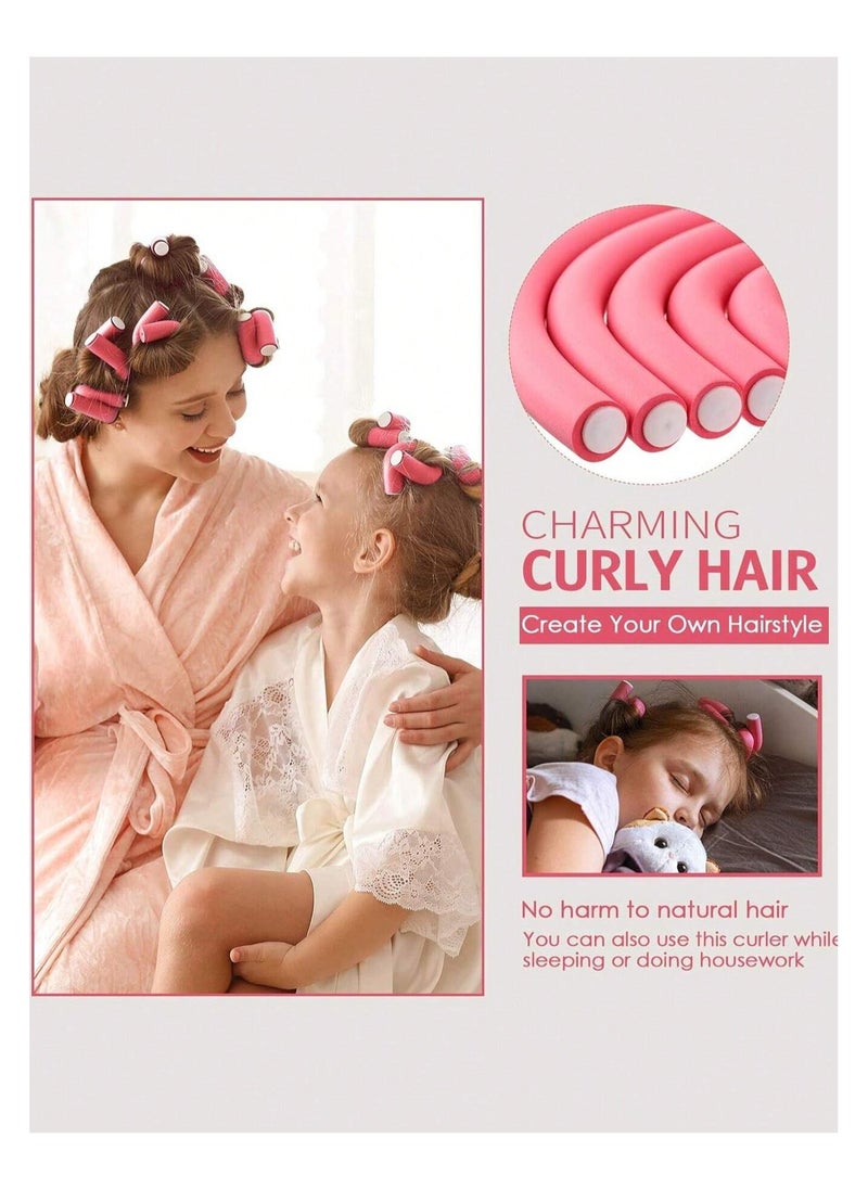 31PCS Soft Flexible Foam Hair Curlers with Mouse Tail Comb, Styling Tools for Daily Use, Travel, Sleeping. (Pink) - pzsku/ZB0DEE6D339935157B897Z/45/_/1735023438/55652015-7a97-4454-abcc-9e21c96d5178