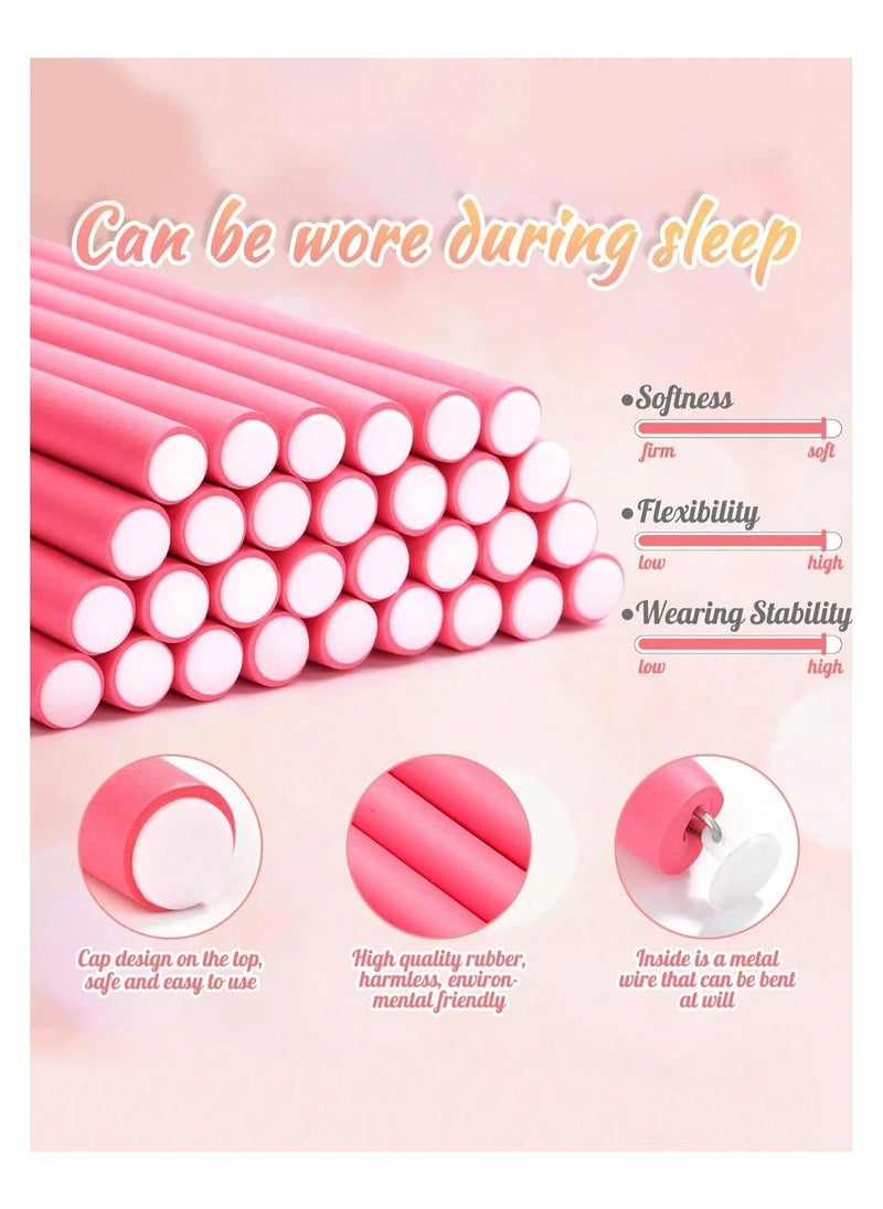 31PCS Soft Flexible Foam Hair Curlers with Mouse Tail Comb, Styling Tools for Daily Use, Travel, Sleeping. (Pink) - pzsku/ZB0DEE6D339935157B897Z/45/_/1735023450/22c2b98c-6fa5-4c5e-8dc9-15f6bb341bd0