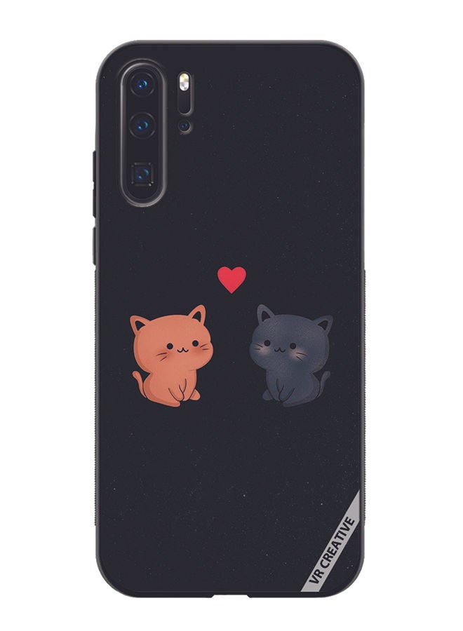 VR CREATIVE Protective Case Cover For Huawei P30 Pro Cats Design Multicolour - Image 1