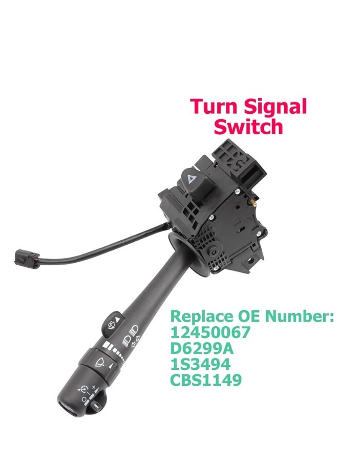 Generic - Turn Signal Switch Wiper Dimmer Combination Multi-Function Switch Replacement for 2002-2009 Chevy Silverado Tahoe GMC Envoy Sierra Yukon Buick, 2002-2009 Trailblazer Escalade Envoy Replaces OE 12450067, D6299A, SW3792 - Image 1