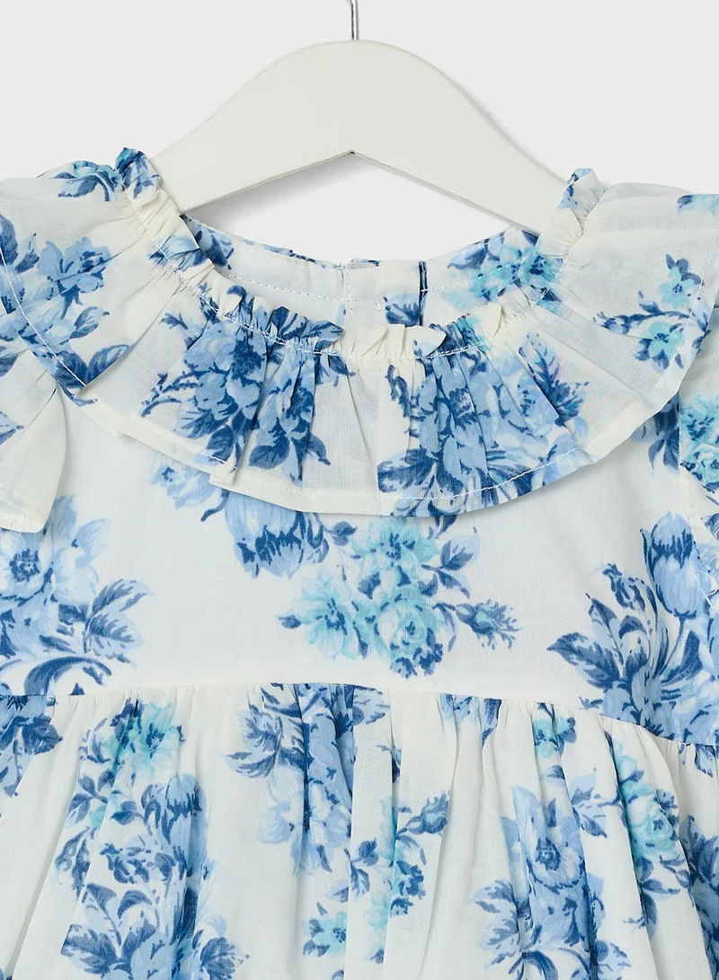 Ripples Floral Print Dress