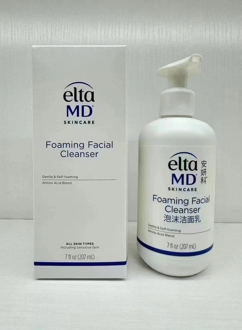 EltaMD Foaming Facial Cleanser, Foaming Face Wash for Oily Skin, Gently Cleanses and Helps Remove Oil and Dead Skin Cells, Daily Face Wash for Morning and Night Use, For All Skin Types, 7 oz Pump - Image 1
