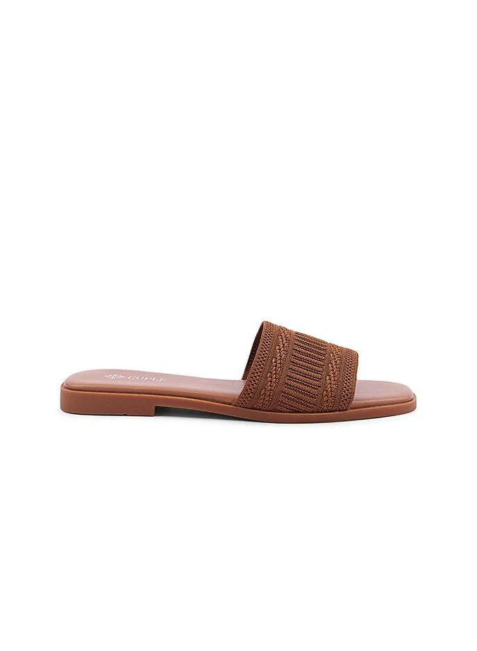 كابلي Cuple Textured Flat Slides