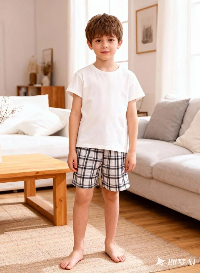 Take Two  Boys Short Sleeve T-Shirt And Shorts Pyjama Set for Men | Best Price UAE