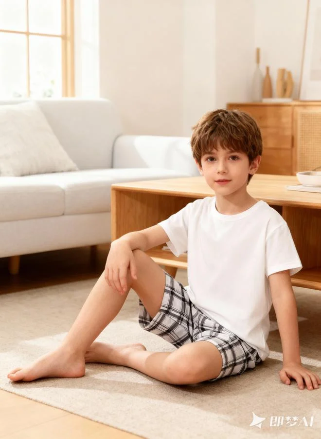 Take Two  Boys Short Sleeve T-Shirt And Shorts Pyjama Set for Men | Best Price UAE