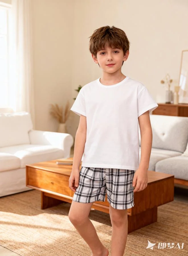Take Two  Boys Short Sleeve T-Shirt And Shorts Pyjama Set for Men | Best Price UAE