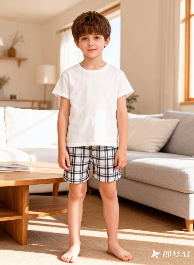 Take Two  Boys Short Sleeve T-Shirt And Shorts Pyjama Set for Men | Best Price UAE