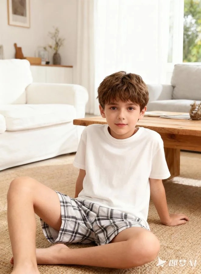 Take Two  Boys Short Sleeve T-Shirt And Shorts Pyjama Set for Men | Best Price UAE