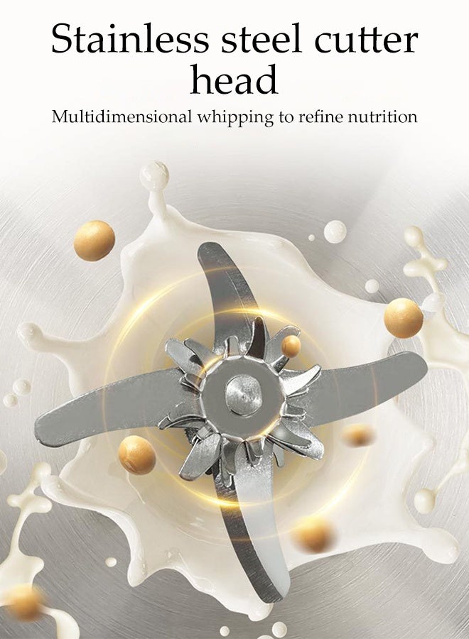 DUNISO Soy Milk Maker, 1200ml Soy Milk Maker Machine, with 10 Blades, Nut Milk Maker Machine for Homemade Plant-Based Milk, Oat, Soy, with Delay Start/Keep Warm/Boil Water ﻿ - Image 3