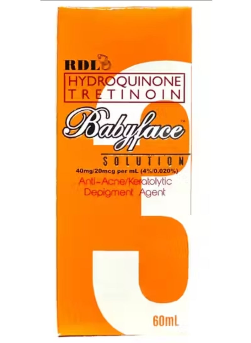 RDL Baby Face Solution Anti-Acne and Depigmenting Agent, 60 ml, No. 3