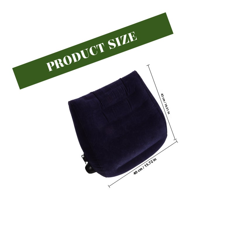 Inflatable Chair Back Support Cushion Car Back Cushion Lumbar Pillow for Office Chair - Image 2