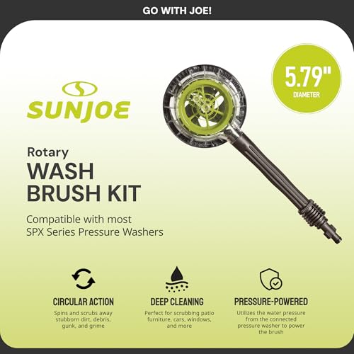 Sun Joe SPX-RB1 Rotary Wash Brush Kit For SPX Series Pressure Washers , Green - Image 2