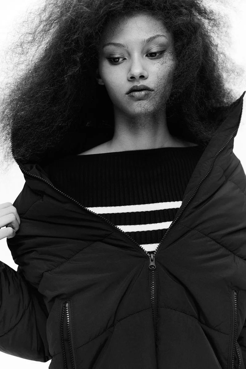 اتش اند ام Nylon Puffer Jacket