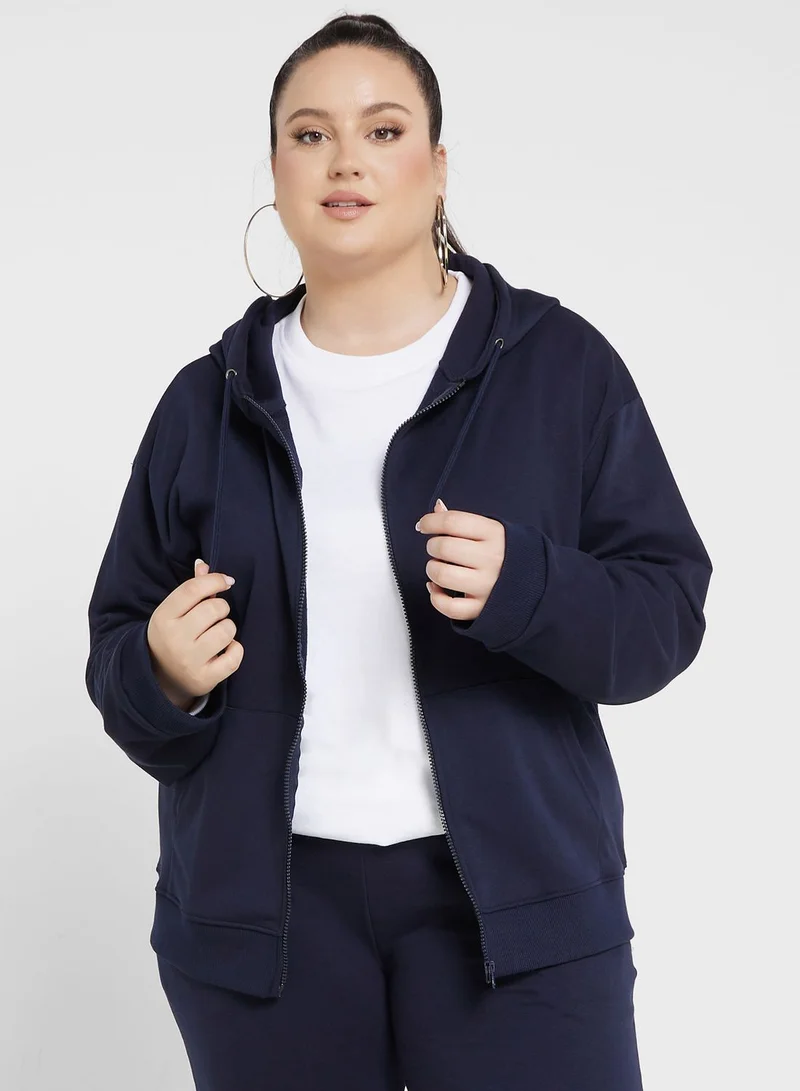Ginger Plus Essential Zip Through Hoodie