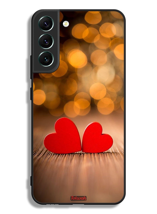 Tolwak Samsung Galaxy S22 Plus 5G Protective Case Cover Two Beautiful Hearts - Image 3