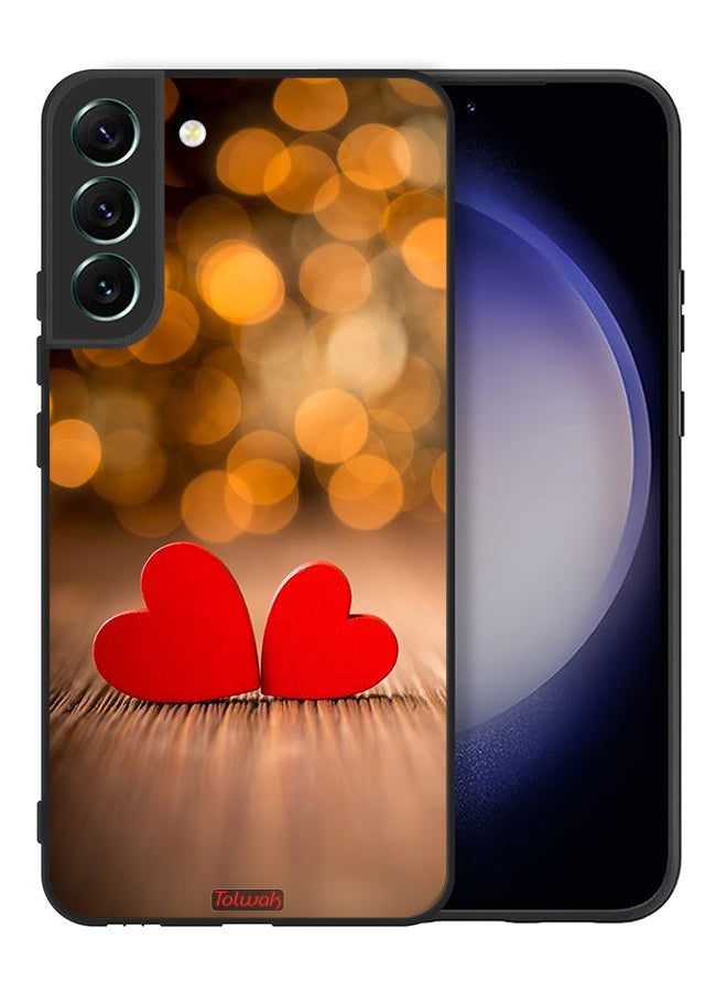 Tolwak Samsung Galaxy S22 Plus 5G Protective Case Cover Two Beautiful Hearts - Image 2