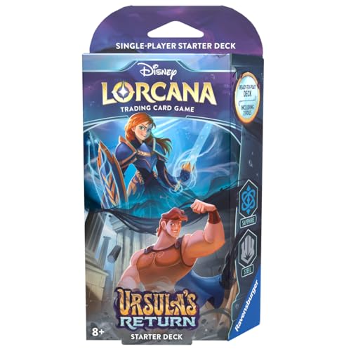 Ravensburger Disney Lorcana TCG Ursulas Return Sapphire Steel SinglePlayer Starter Deck Engaging Gameplay Over 200 Original Disney Artworks Ideal for Ages 8 - Image 5