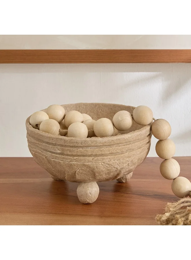 Home Box Whyton Travertine Decorative Bowl - 25x25x14 cm