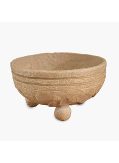 Home Box Whyton Travertine Decorative Bowl - 25x25x14 cm  - Image 5